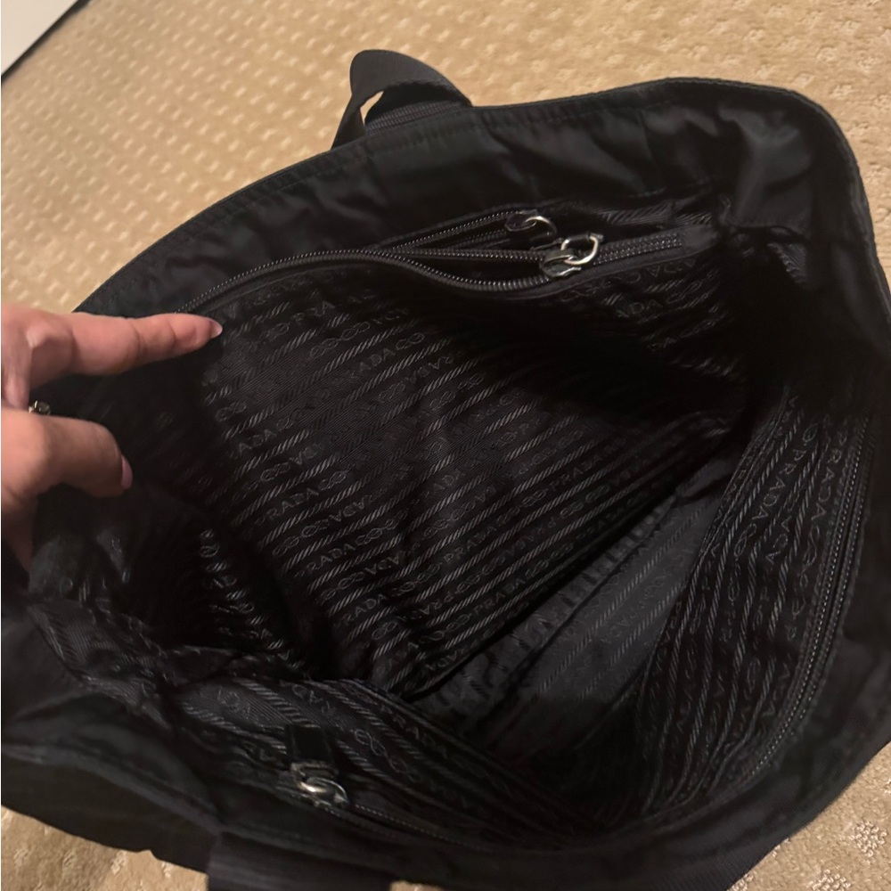 Prada Black Nylon Tote Bag - Picture 4 of 7